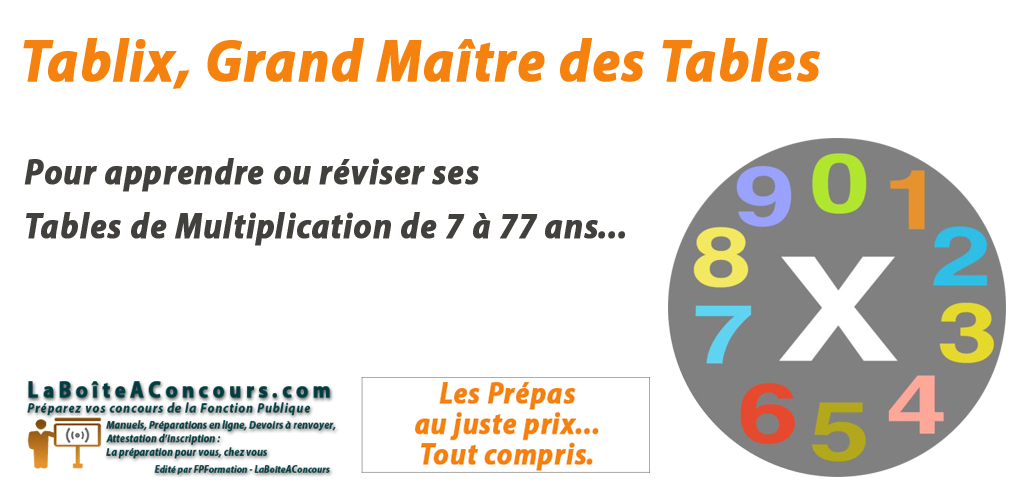Tableau Numérique : Généralités - Concours Adjoint Administratif